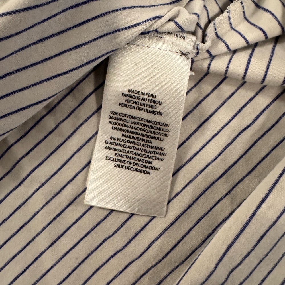 Polo Golf Ralph Lauren Polo Shirt Mens Large White Striped Stretch Lisle Stretch - Picture 6 of 7
